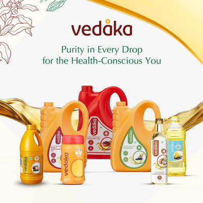 Amazon Brand - Vedaka Cold Pressed Virgin Coconut Oil 1 L Bottle | 100% Pure | Effective with Good Smell