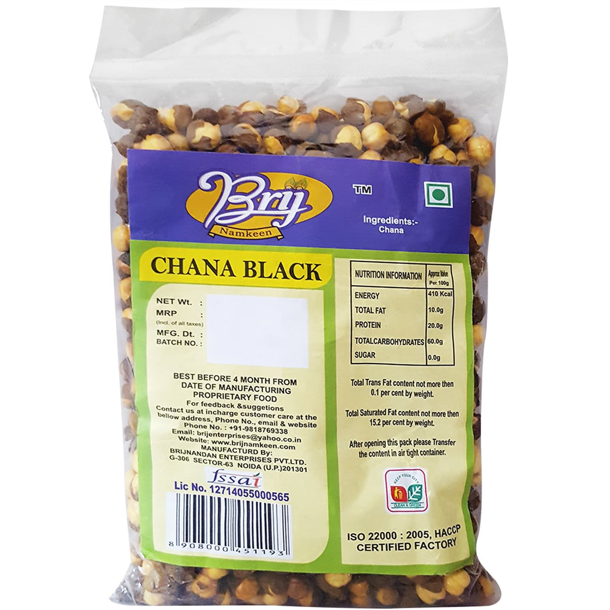 Brij Pulses - Chana Black, 180g