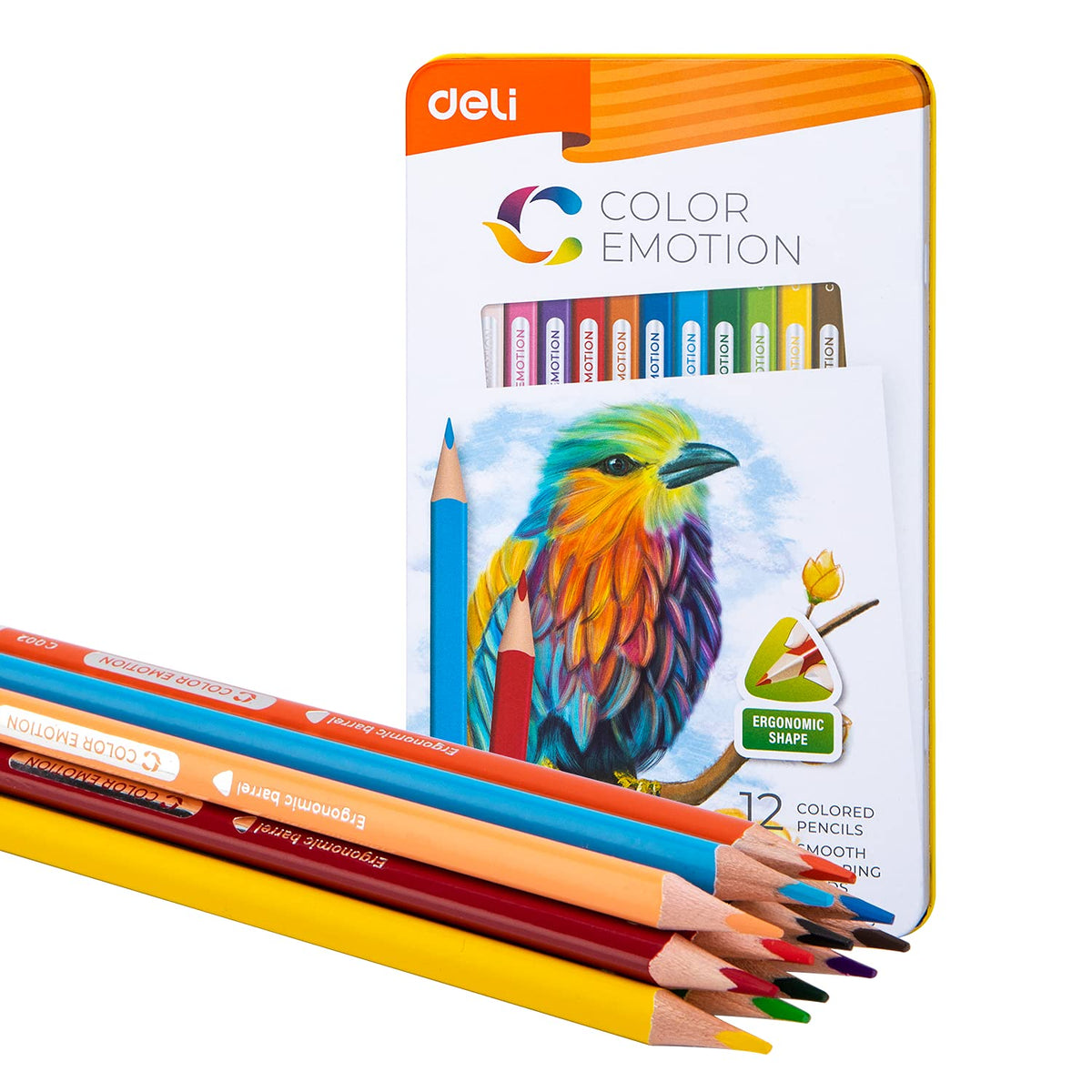 Deli WC00205 Color Pencil,12 Pcs - Color May Vary