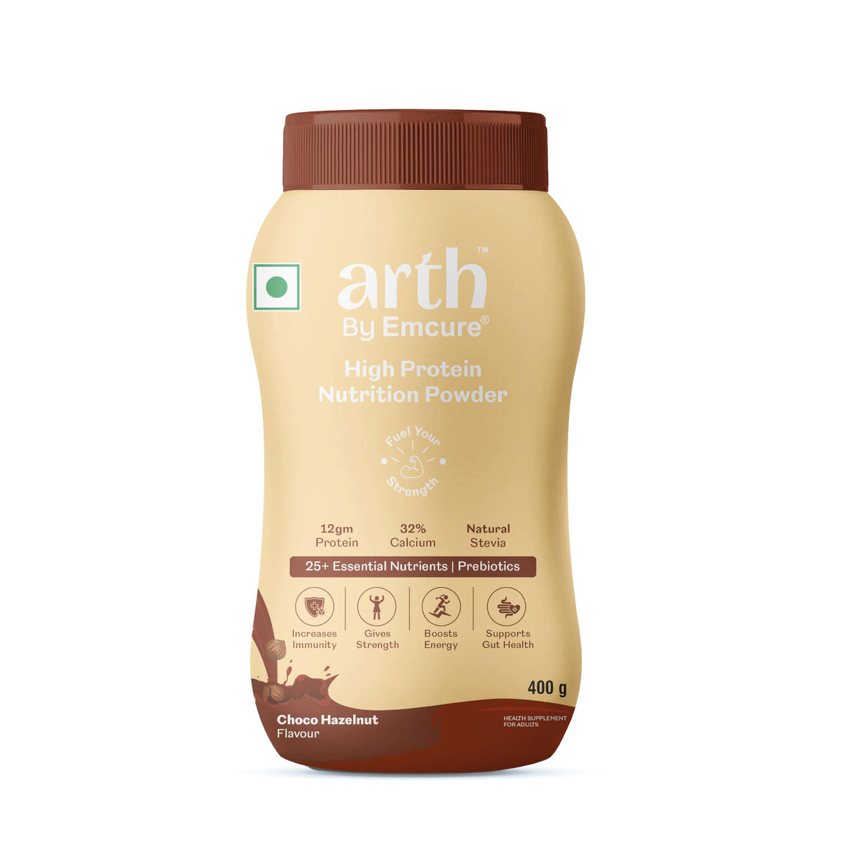 Arth High Protein Nutrition Powder - Choco Hazelnut Flavour