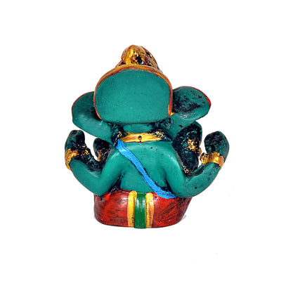 AONA Resin Lord Ganesha Ganpati Statue Idol Murti, Height : 6 cm