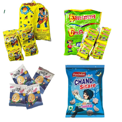 Mango Masti(Pack of 20) || Chatpat Goli(Pack of 20) || Aam Pachak(Pack of 30) || (Chand Sitare Pack of 20) || 90's candy || Feel the Bachpan