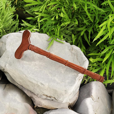 BITONA® Wooden Danda, teki T Shaped Yoga Danda, Mala jaap Hand Stand, Meditation Stick, Wooden Staff, Traditional, Indian Stick Used by Rishi Yogi(1 Stick only)