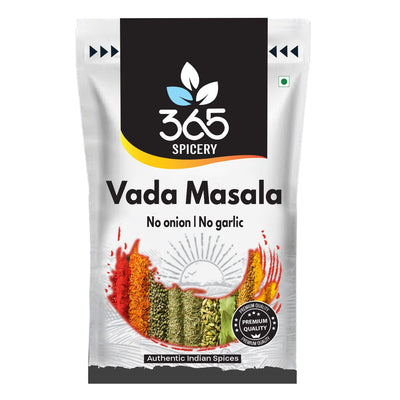 365 SPICERY JAIN Vada Masala | Authentic Blend of Coriander Seeds, Sesame Seeds, Chilli, Turmeric, Cumin Seeds, and More -100 gm, Pouch