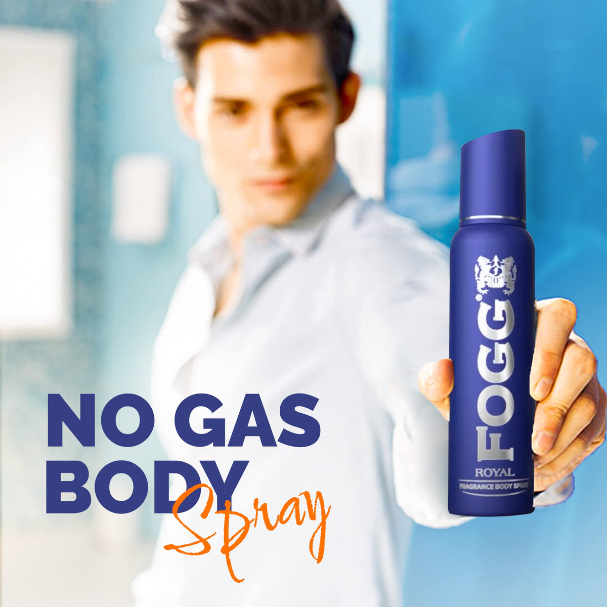 4x FOGG Royal No Gas Deodorant For Men, Long-Lasting Perfume Body Spray, 150 Ml each - Pack of 4