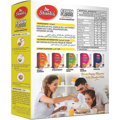 Shanti's Corn Flakes/Breakfast Cereals/Ready to Eat/Crunchy and Tasty/Fat Free Corn Flakes (CORN FLAKES, 250 GM)