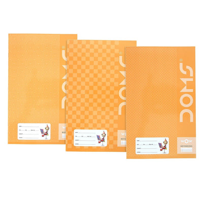 Doms Brown Cover Notebook - Single Line