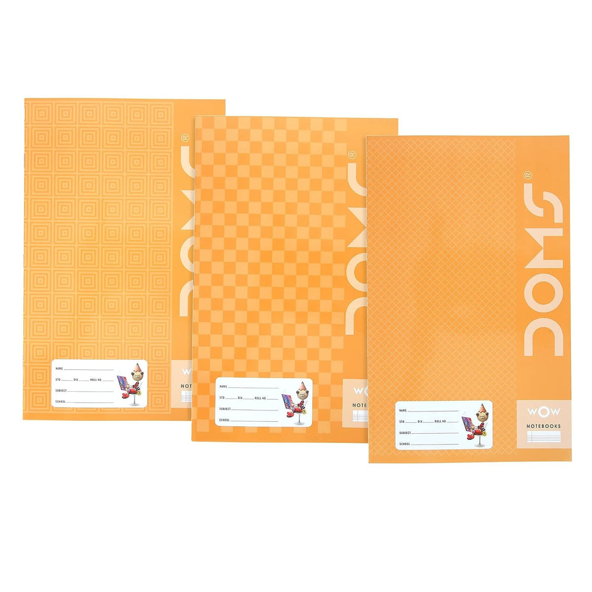 Doms Brown Cover Notebook - Single Line