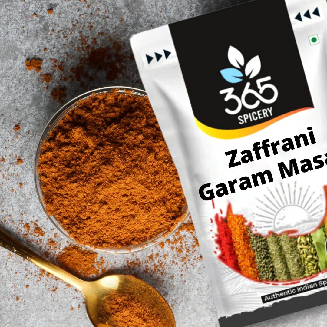 365 SPICERY Zaffrani Garam Masala | Aromatic Saffron Spice Blend for Warm and Flavorful Dishes | 100% Natural, Preservative-Free - 200 gm