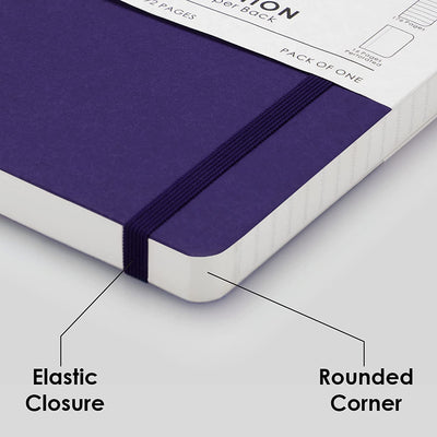 Mypaperclip Limited Edition Notebook, A5 (148 X 210 Mm, 5 .83 X 8.27 In.) Ruled Lep192A5-R - Amethyst