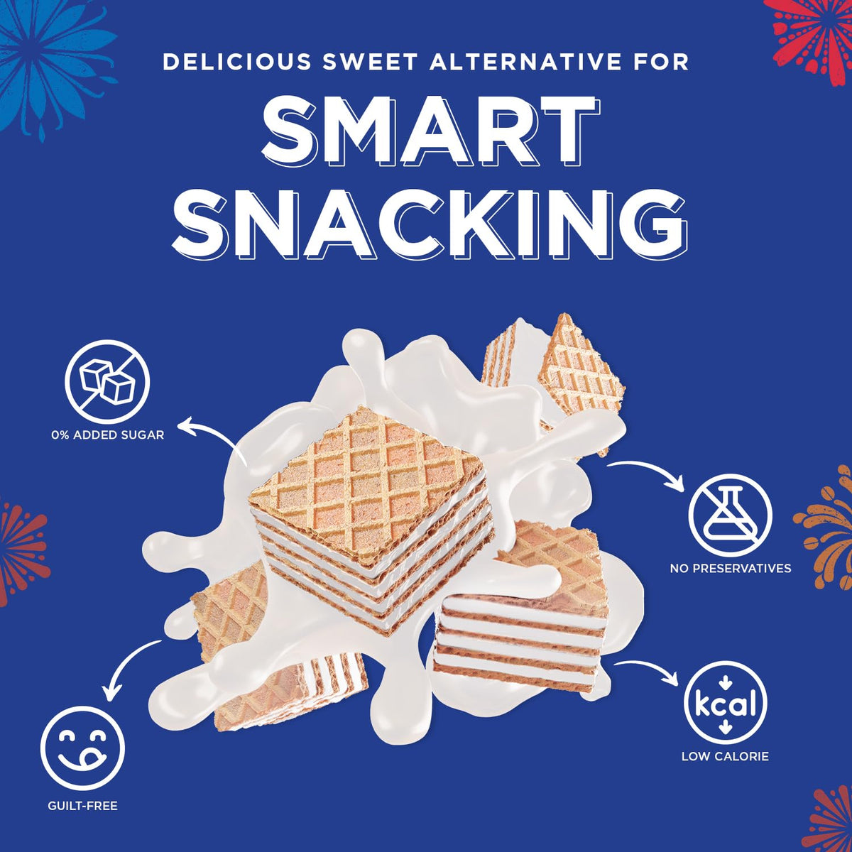 Equal Assorted Wafers Cube (Sugar-Free) | Pack of 5 (100g each) | 0% Added Sugar | Flavoured Wafers | Crispy Creamy Wafers | Crunch Anytime Anywhere