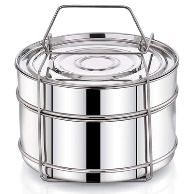 Expresso Stainless Steel Cooker Separator Set for Prestige Outer Lid Cooker (5 Ltrs)