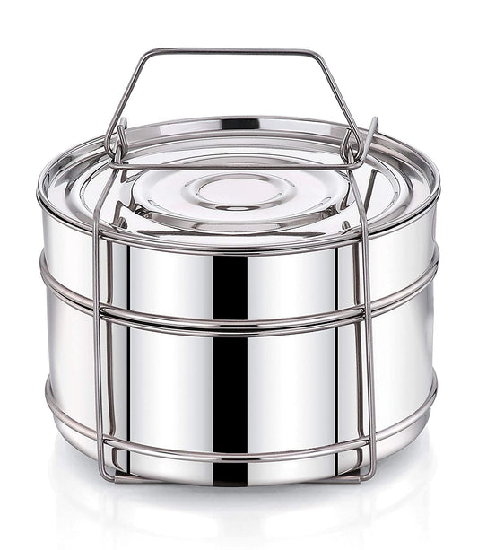 Expresso Stainless Steel Cooker Separator Set for Prestige Outer Lid Cooker (5 Ltrs)