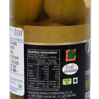 Fragata Plain Green Olives 340g- QUEEN