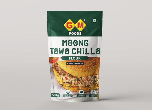 GM FOODS Moong Tawa Chilla 400g (Pack of 3pcs)