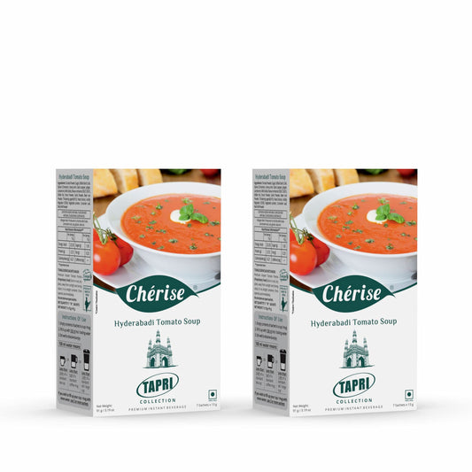 Cherise Tapri Premium Hyderabadi Tomato Soup Premix, 13 g x 7 Sachets (Pack of 2)