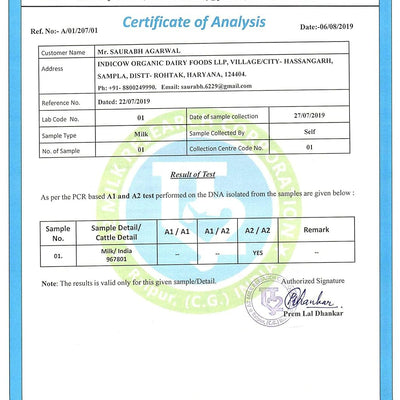 Indicow Organic Dairy Foods Pure Authentic A2 Ghee (500millilitre, Kankrej) | Grass Fed, Hand Churned, 100% Pure and Preservative Free