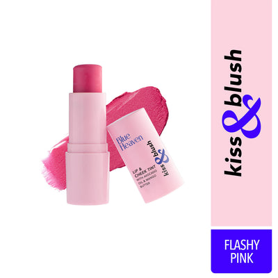 Blue Heaven Kiss & Blush, Lip, Cheek & Eyes Tint, Flashy Pink, 8.5gm