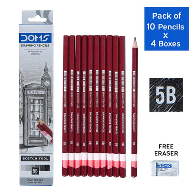 Doms Drawing & Sketching 5B Graphite Pencils