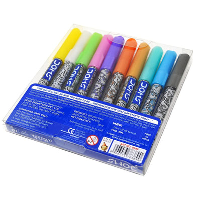 Doms Metallist Series Brush Pen (10 Assorted Metallic Shades)