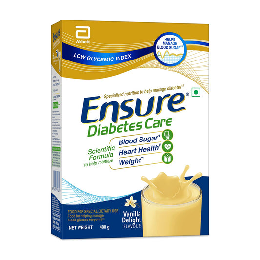 Ensure Diabetes Care - 400 gm Box (Vanilla Flavour), Yellow