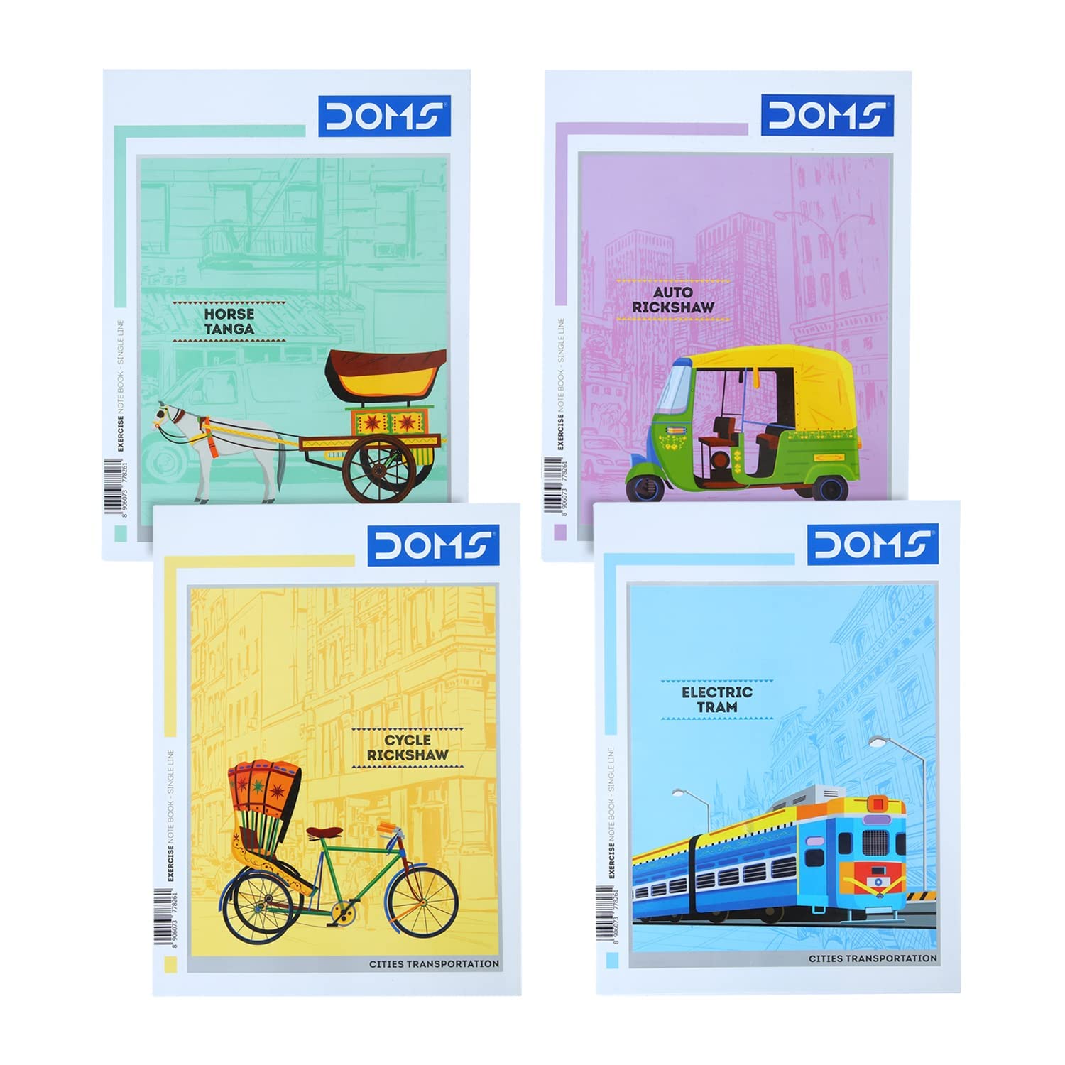 Doms Cities Transportation Design Notebook - Single Line