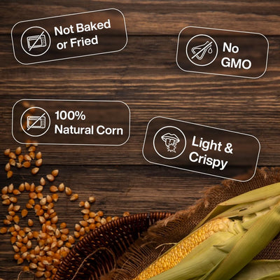 Moon Freeze Dried Peri Peri Crispy Corn 20g Pack of 01 |Not Baked or Fried | No GMO |No Oil & Preservatives | Healthy Snacks | High Protein | Source of Fiber | Gluten-Free | Low Fat | Assorted Pack | 100% Natural Light & Crispy Corn