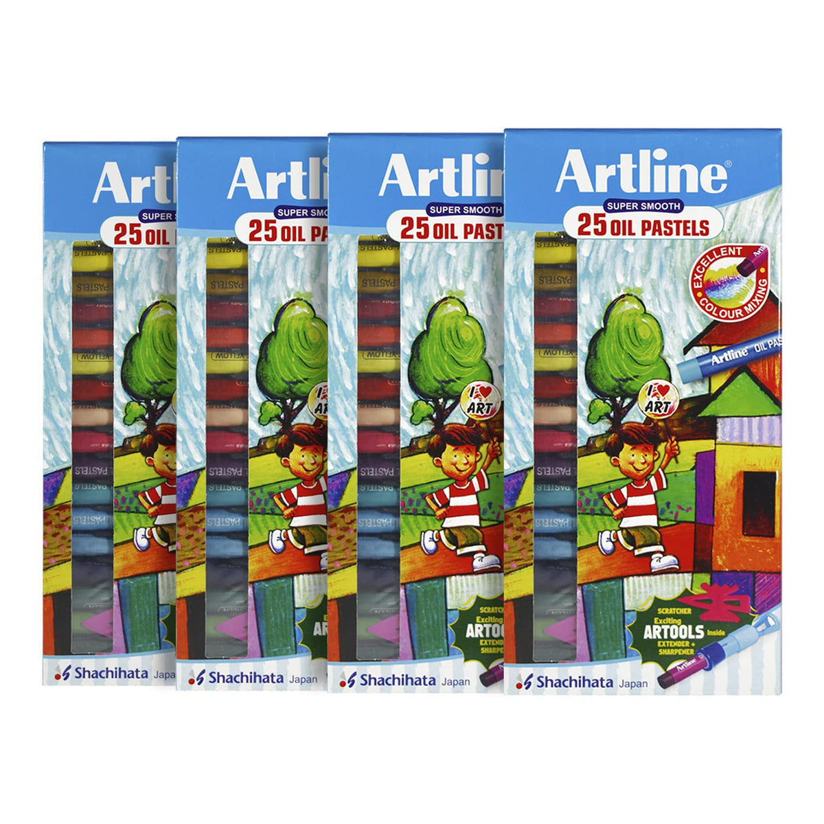 Artline Non-Toxic 15 Shades Oil Pastel