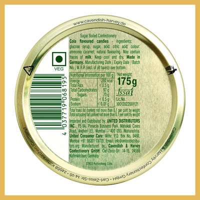 Cavendish & Harvey Refreshing Cola Drops - 175Gram, Germany