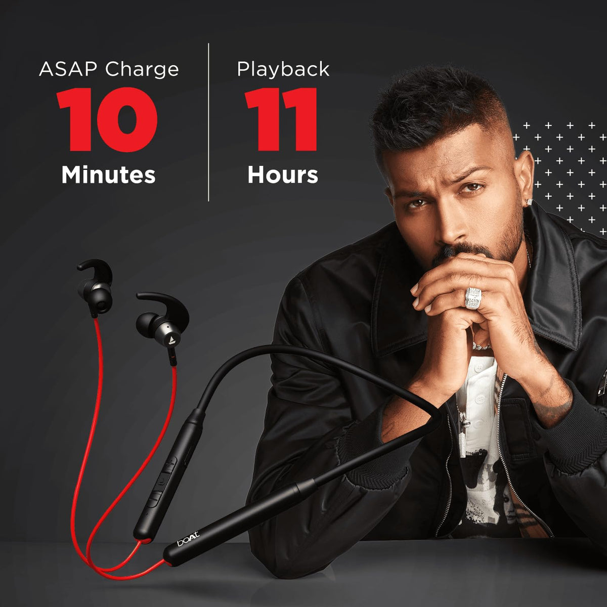 boAt Rockerz 268 Bluetooth in Ear Earphones with Beast™ Mode, ENx™ Mode, ASAP™ Charge, Upto 25 Hours Playback, Signature Sound, BTv5.2 & IPX5(Active Black)
