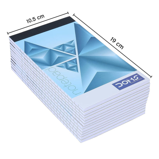 Doms NotePad | 80 Pages | 19 x 10.5 cm | Pack of 12