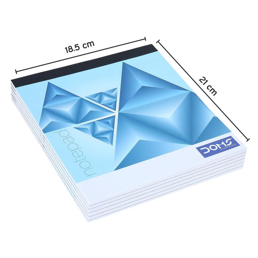 Doms NotePad | 80 Pages | 21 x 18.5 cm | Pack of 6