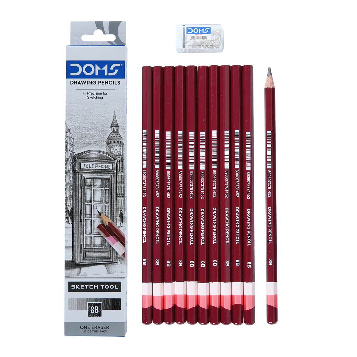 Doms Drawing & Sketching 8B Graphite Pencils