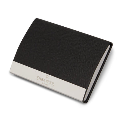 Sheaffer Gift Set 100 Ballpoint Pen With Business Card Holder Glossy Black With Chrome Trims | Pen Set for Gift