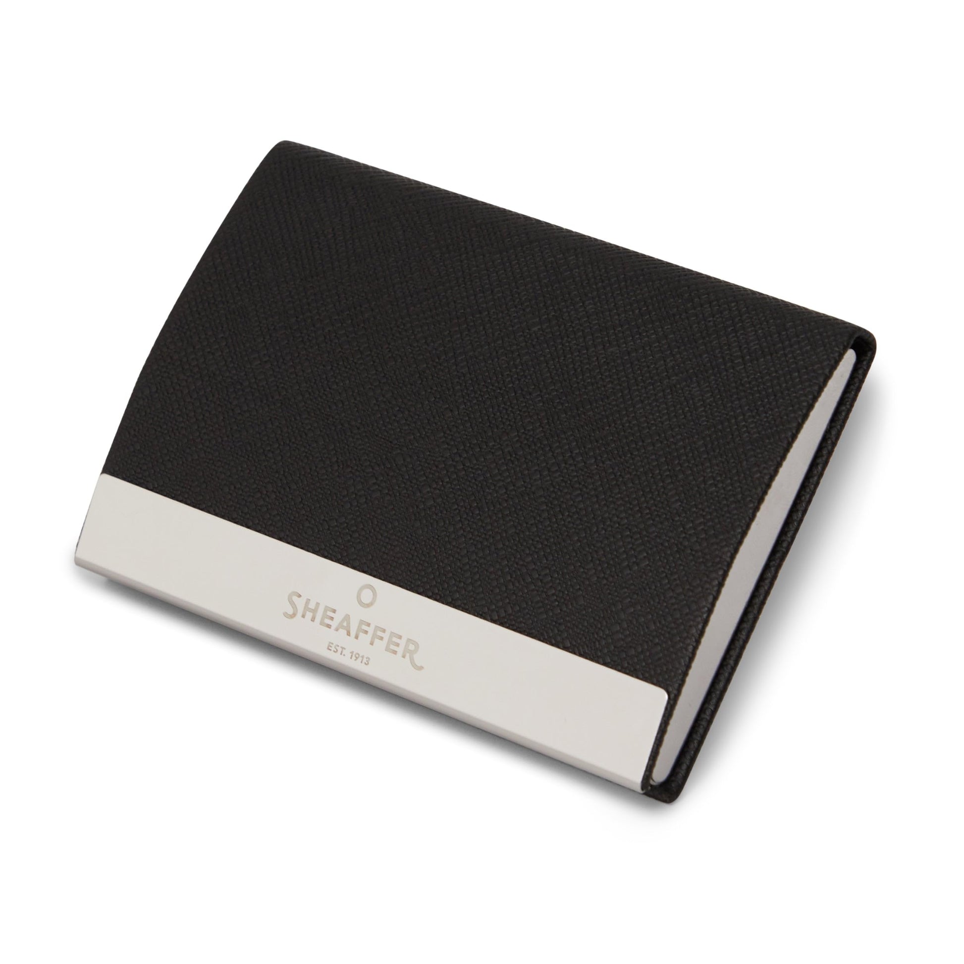 Sheaffer Gift Set 100 Ballpoint Pen With Business Card Holder Glossy Black With Chrome Trims | Pen Set for Gift
