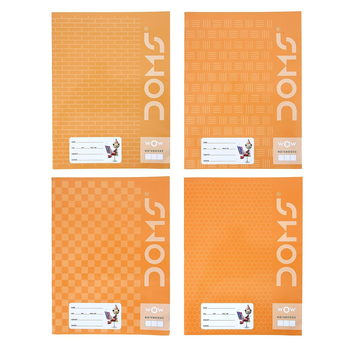 Doms Brown Cover Notebook - Small Square 9Mm