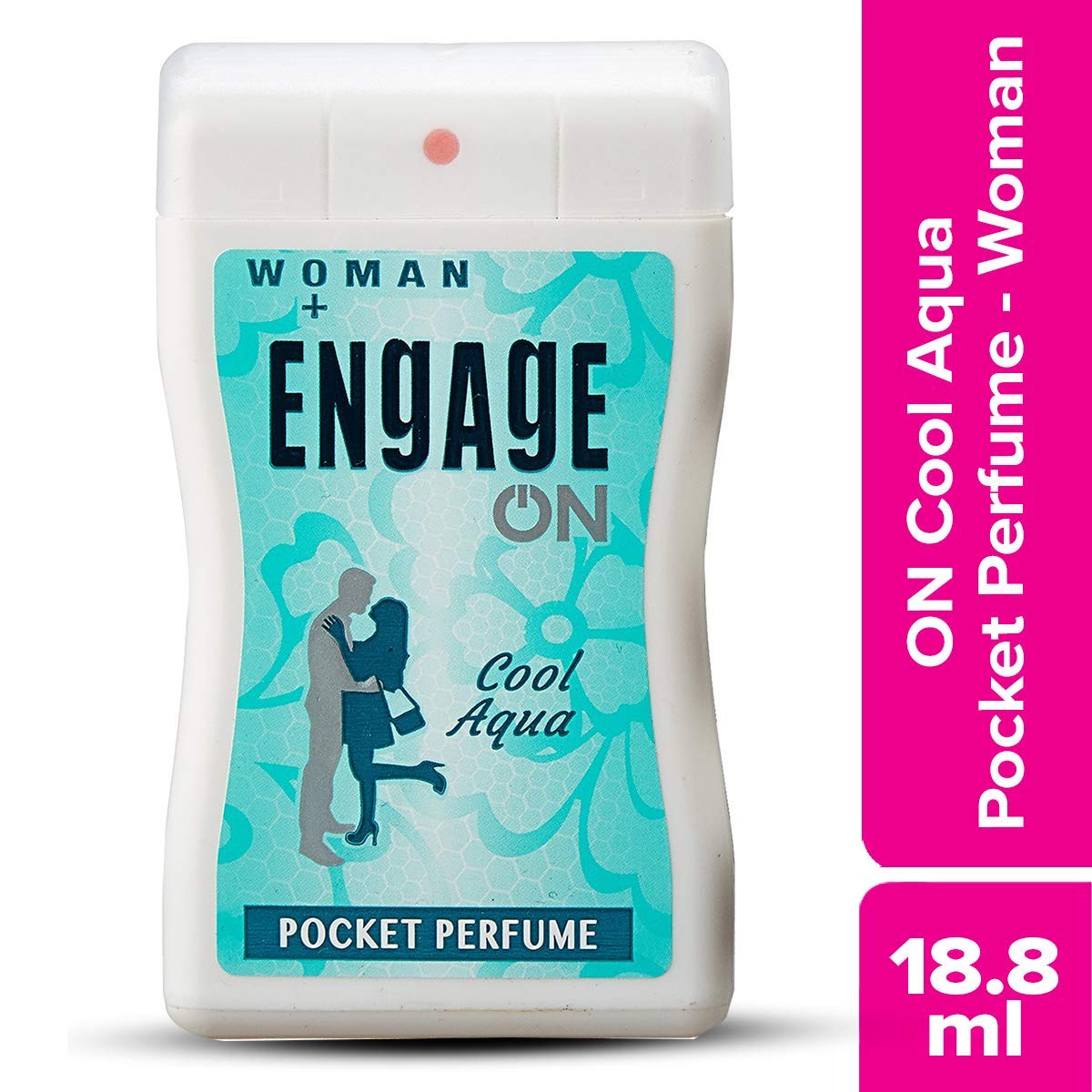 Engage ON Cool Aqua Pocket Perfume For Women, Floral & Lavender Fragrance Scent, Skin Friendly,17/ 18ml