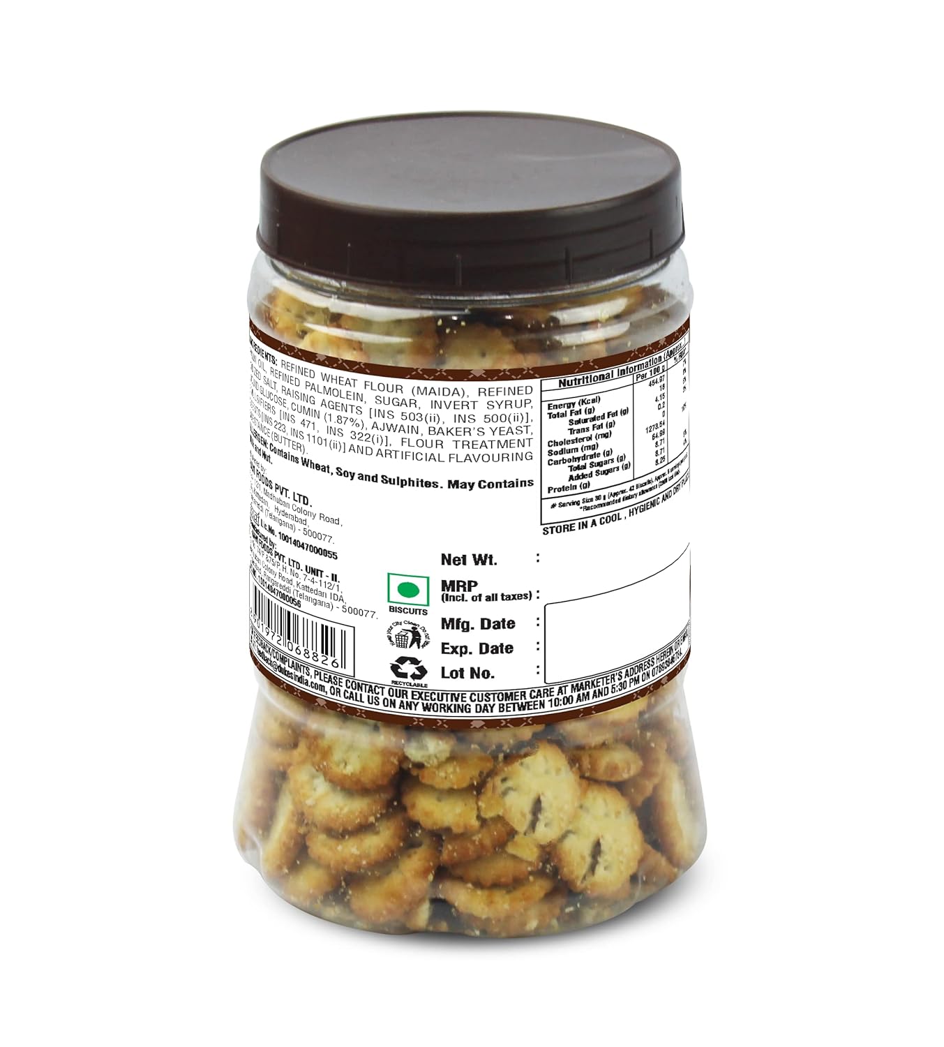 Dukes Nibbles Jeera Crackers (150g)