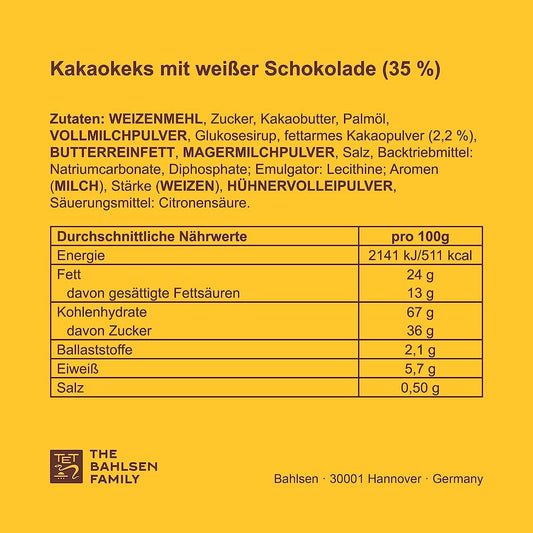 Bahlsen Leibniz Minis Black & White Cocoa Biscuit Covered With White Chocolate 125 grams