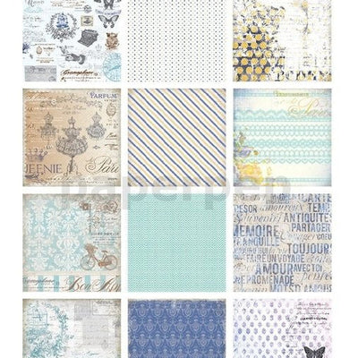Eno Greeting Pattern Paper Book 7" X 7" Retro A