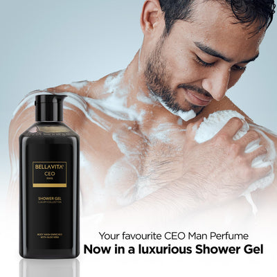 Bella Vita Luxury CEO Man & Skai Aquatic Body Wash Refreshing Shower Gel for Deep Cleansing, Hydrating & Moisturising Skin with Aloe Vera, 250 ml Each