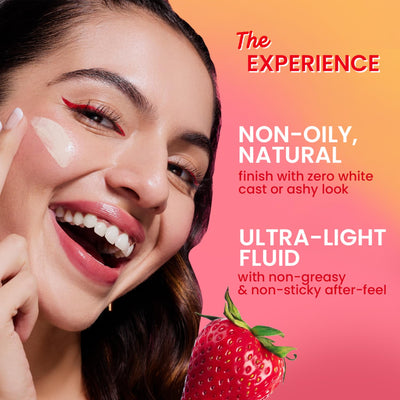 Dot & Key Strawberry Dew Tinted Sunscreen SPF 50+ Pa++++ - 01 Porcelain In- Vivo Tested | Protection Against UVA & UVB | Broad Spectrum, Water & Sweat resistant | For All Skin Types | 50ml
