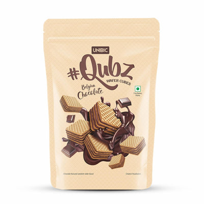 Unibic Qubz Wafer Biscuits 150g | Chocolate Flavour