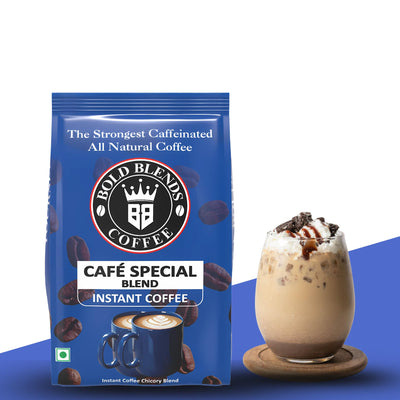 Bold Blends Cafe Special Blend 1 kg Instant Coffee Powder | Strongest Caffeinated Coffee | (5 * 200g) Bag | Medium Roast | Premium Blend of Arabica & Robusta to Energize Yourself