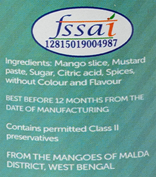 biswa bangla - where the world meets bengal Aam Kasundi (Mango-Mustard Sauce/Pickle) Sweet - 200Gm - Pack Of 2