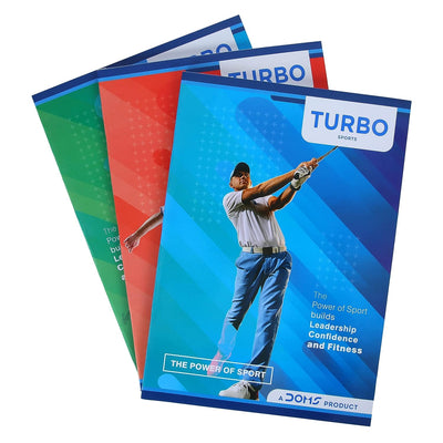 Doms The Power Of Sport Series Turbo Notebook - A4 - Unruled