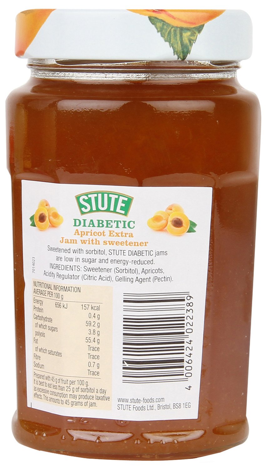 Stute Apricot Extra Jam Bottle, 430 gram