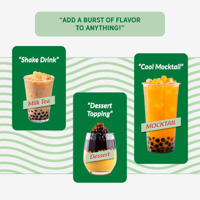 Tea Planet Watermelon Popping Boba Pearls – 1000g | Ready-to-Serve Bubble Tea Topping with Real Fruit Juice | Vegan-Friendly Add-On for Smoothies, Milkshakes, Mocktails, Ice Cream, Desserts & Café Use(1000gms, Water melon)