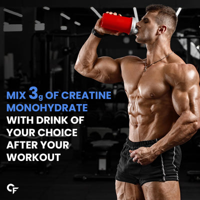 Carbamide Forte Micronised Creatine Monohydrate Powder | Creatine Supplement for Lean Muscle Volumization, Strength & Energy - Unflavoured - 33 Servings - 100g