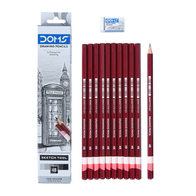 Doms Drawing & Sketching 4B Graphite Pencils